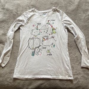 Girls L unicorn longsleeve